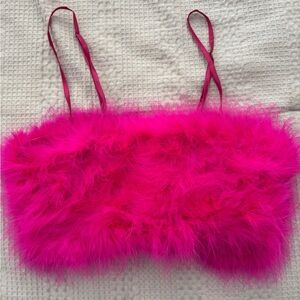 OW Pink Feather Top